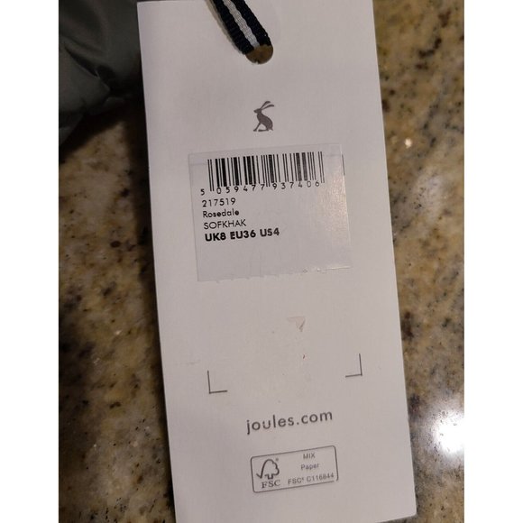 New! Joules Women US4 UK8 Rosedale Gray Quilted Jacket Plaid Lined Corduroy Trim - Picture 14 of 16